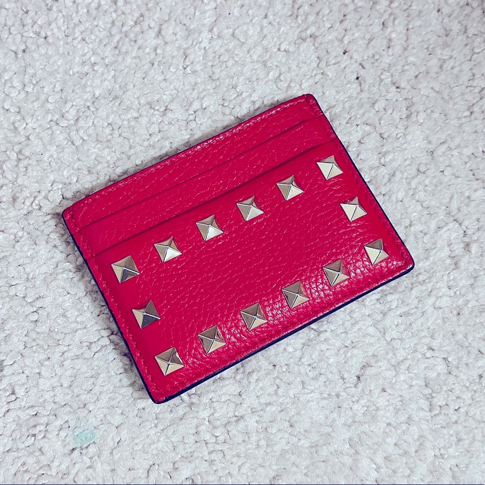 Valentino Rockstud Card Holder